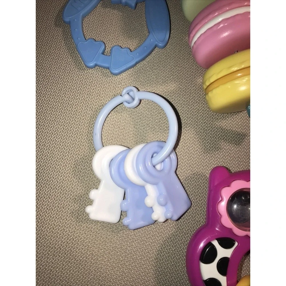 Lot 13 Baby Toys Rattles Teethers Fish Jingle Musical Sensory‎ Fisher Price Nuk